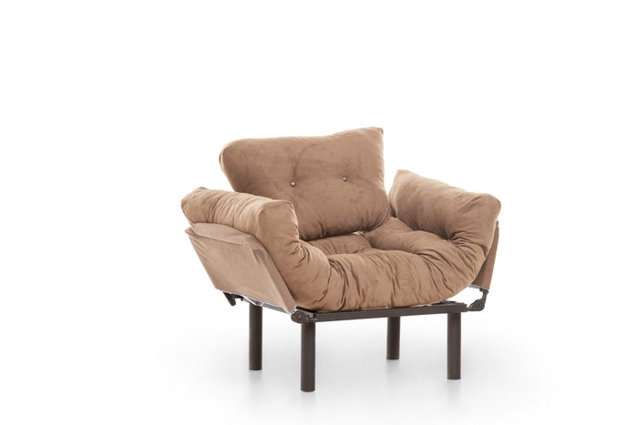 Atelier Del Sofa Nitta Single - Marrón claro Atelier Del Sofa Nitta Single - Marrón claro